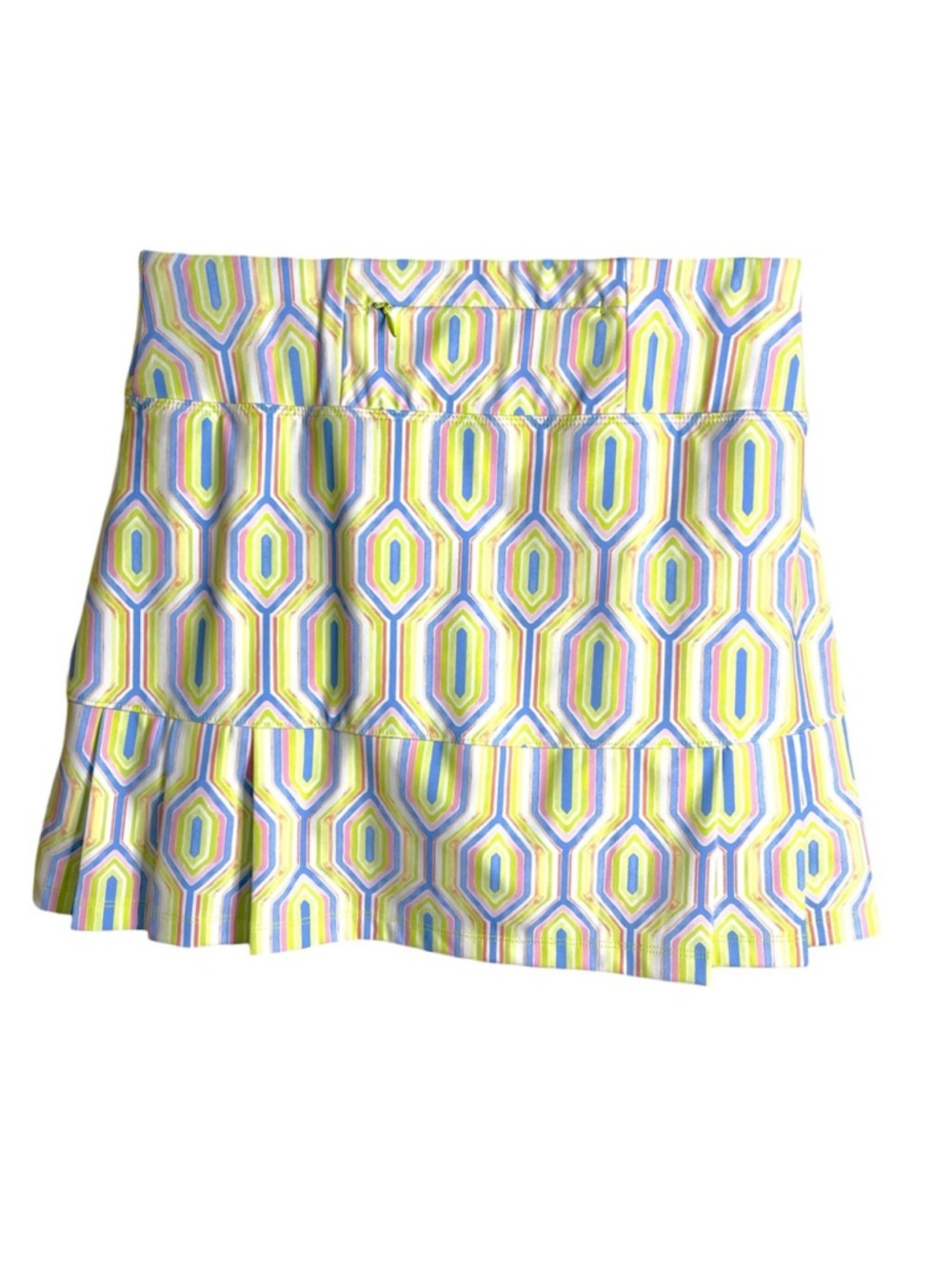 Sigrid Olsen Golf & Tennis Skort Size Small Geometric Print with Ruffles - Picture 4 of 7